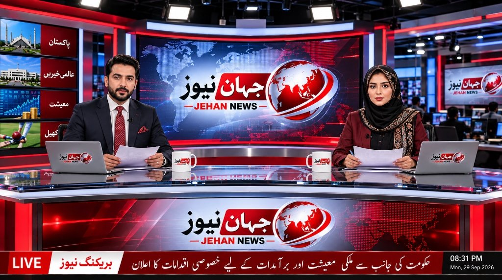 جہاں نیوز براہِ راست نشریاتی اسٹوڈیو